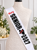Customizable Glitter Senior Sash – Cheer, Sport, Graduation